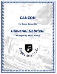 Canzon Concert Band sheet music cover Thumbnail